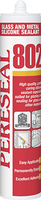 Pereseal 802 High Performance Silicone Sealant cartridge