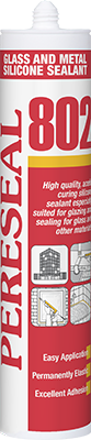 Pereseal 802 glass and glazing silicone sealant